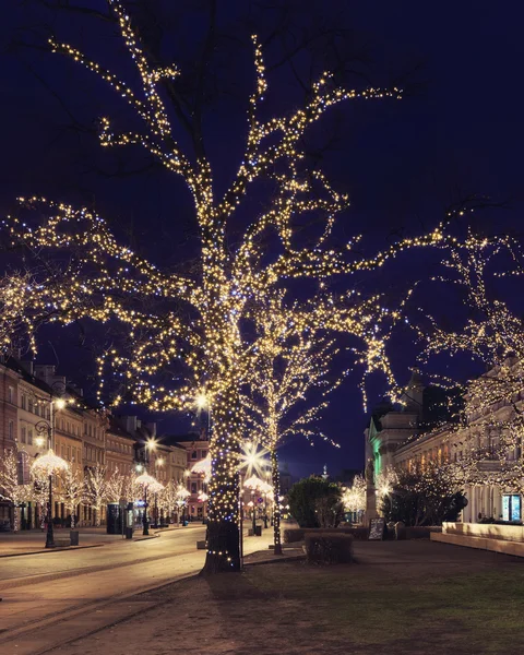 Boże Narodzenie tła świecące drzew — Zdjęcie stockowe