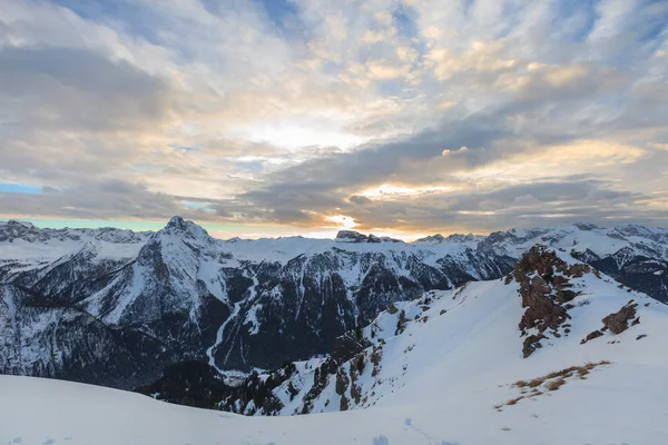 高雪山的冬景 — 图库照片
