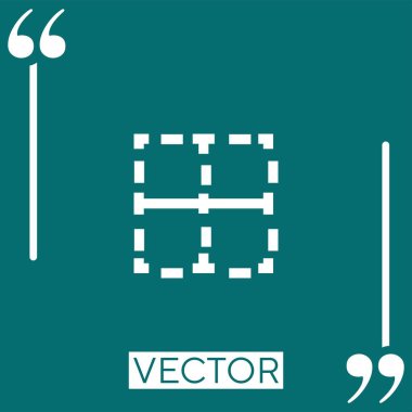 sınır vektör simgesi doğrusal simgesi. Düzenlenebilir vuruş çizgisi