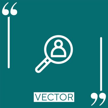 vektör simgesi doğrusal olarak aranıyor. Düzenlenebilir vuruş çizgisi