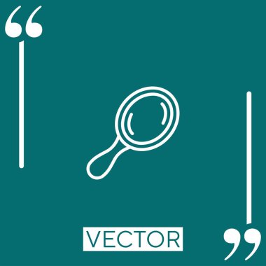 ayna vektör simgesi doğrusal simgesi. Düzenlenebilir vuruş çizgisi