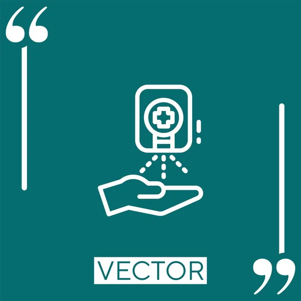 Spay Vector Icon Icono Lineal Línea Acariciada Editable — Archivo Imágenes Vectoriales