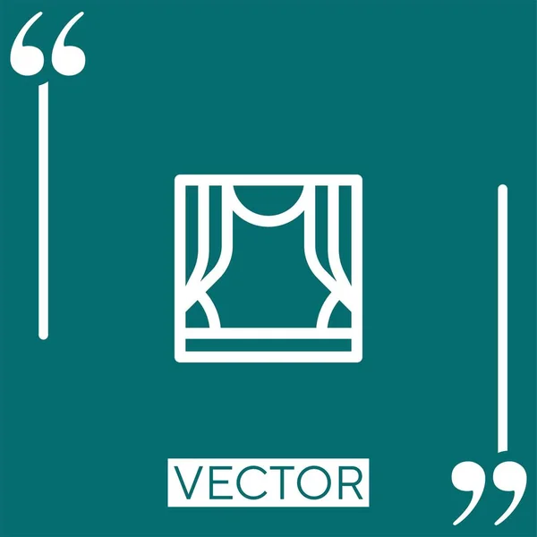 Etapa Vector Icono Icono Lineal Línea Acariciada Editable — Archivo Imágenes Vectoriales