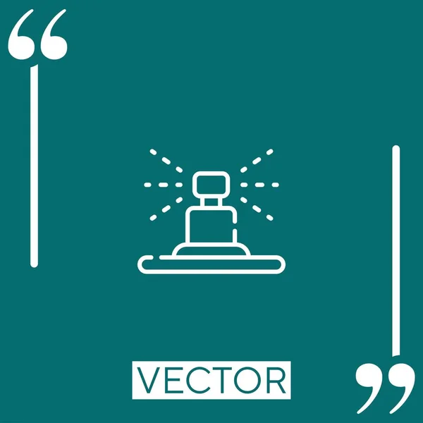 Riego Icono Vectorial Icono Lineal Línea Acariciada Editable — Vector de stock