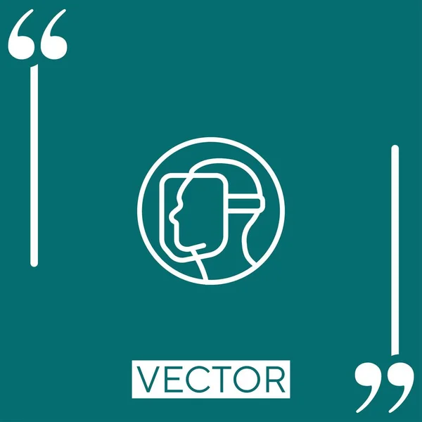 Icono Vector Soldadura Icono Lineal Línea Carrera Editable — Vector de stock