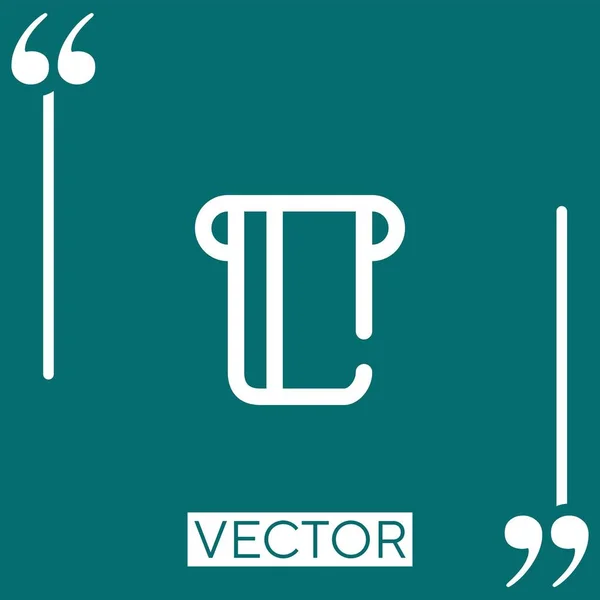 Ícone Vetor Cartão Crédito Ícone Linear Linha Curso Editável — Vetor de Stock