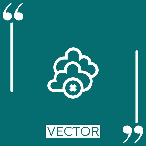 Error Conexión Icono Vectorial Icono Lineal Línea Carrera Editable — Archivo Imágenes Vectoriales