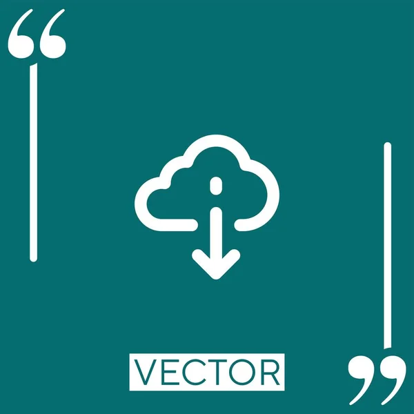 Descargar Icono Vectorial Icono Lineal Línea Carrera Editable — Vector de stock