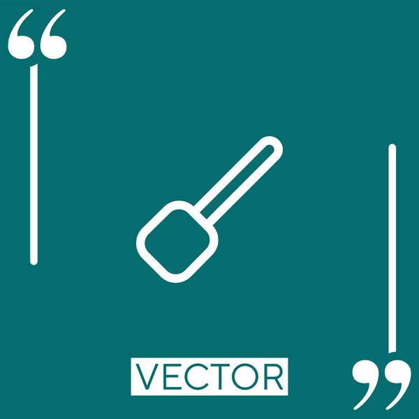 Scoop Vector Icon Icono Lineal Línea Carrera Editable — Vector de stock