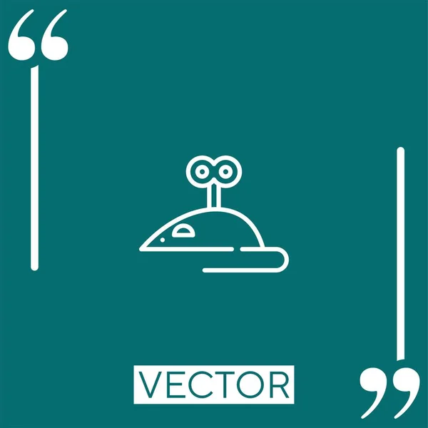 Spielzeug Vektor Symbol Lineares Symbol Editierbare Strichlinie — Stockvektor