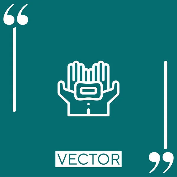 Icône Vectorielle Savon Icône Linéaire Ligne Course Modifiable — Image vectorielle