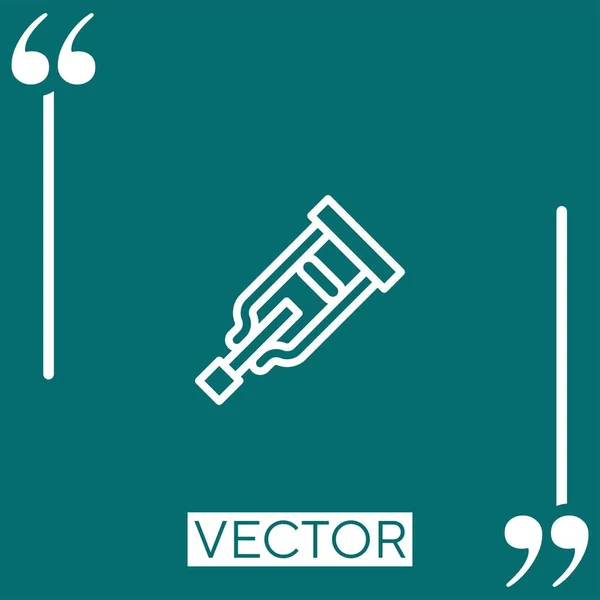 Костыли Векторный Значок Линейный Значок Редактируемая Линия Хода — стоковый вектор