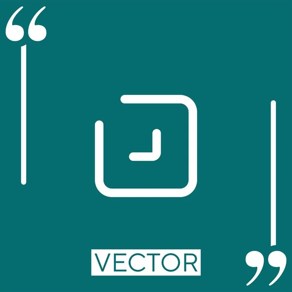 Ícone Vetorial Seta Diagonal Ícone Linear Linha Curso Editável — Vetor de Stock