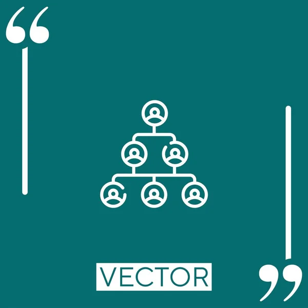 Entrevista Vector Icono Icono Lineal Línea Carrera Editable — Archivo Imágenes Vectoriales