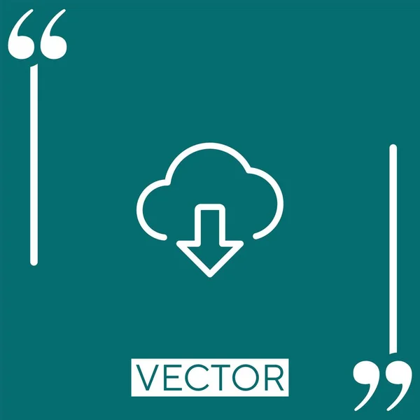 Descargar Icono Vectorial Icono Lineal Línea Carrera Editable — Vector de stock