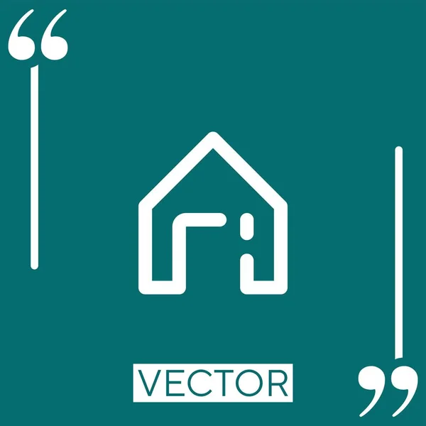 Home Vektor Symbol Lineares Symbol Editierbare Strichlinie — Stockvektor