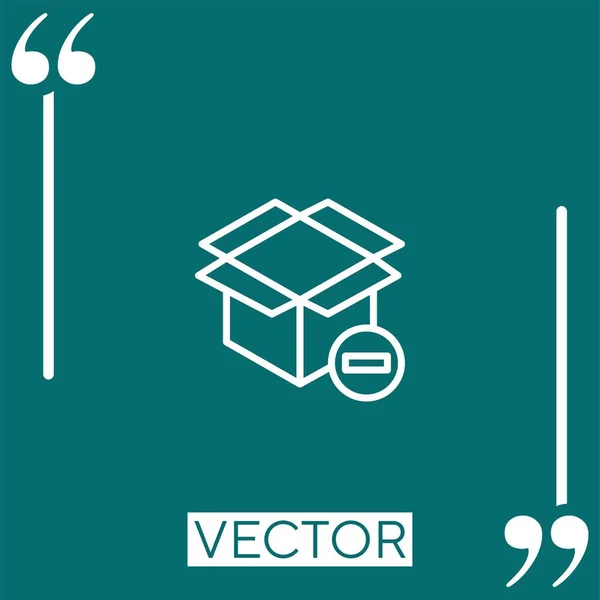 Иконка Векторным Пакетом Редактируемая Линия Хода — стоковый вектор