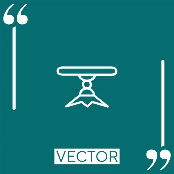Tabellenvektorsymbol Lineares Symbol Editierbare Strichlinie — Stockvektor