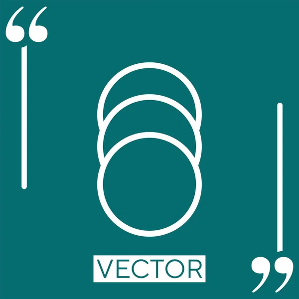 Vector Algodón Icono Lineal Línea Carrera Editable — Archivo Imágenes Vectoriales