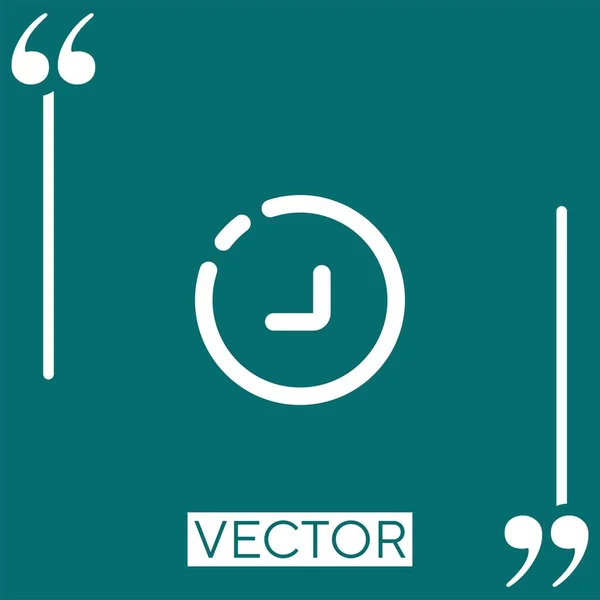 Ícone Vetorial Seta Diagonal Ícone Linear Linha Curso Editável — Vetor de Stock