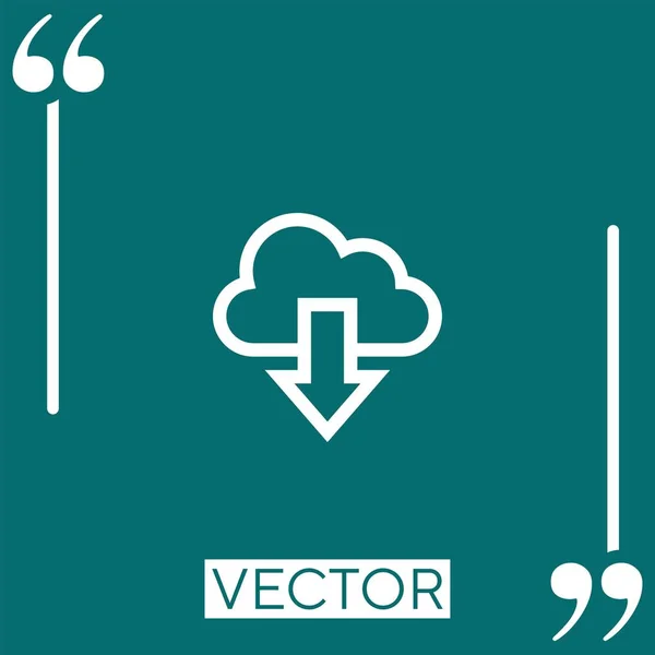 Descargar Icono Vectorial Icono Lineal Línea Carrera Editable — Vector de stock