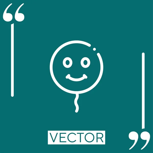 Icono Del Vector Suerte Icono Lineal Línea Carrera Editable — Archivo Imágenes Vectoriales