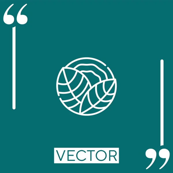 Icono Del Vector Col Icono Lineal Línea Carrera Editable — Vector de stock