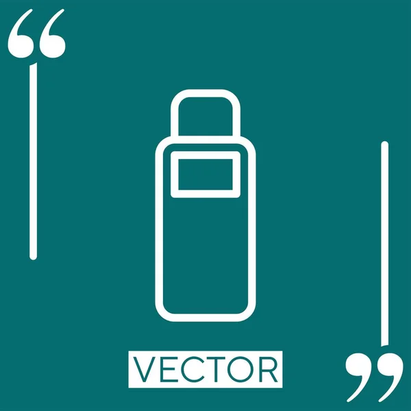 Toner Vektor Symbol Lineares Symbol Editierbare Strichlinie — Stockvektor