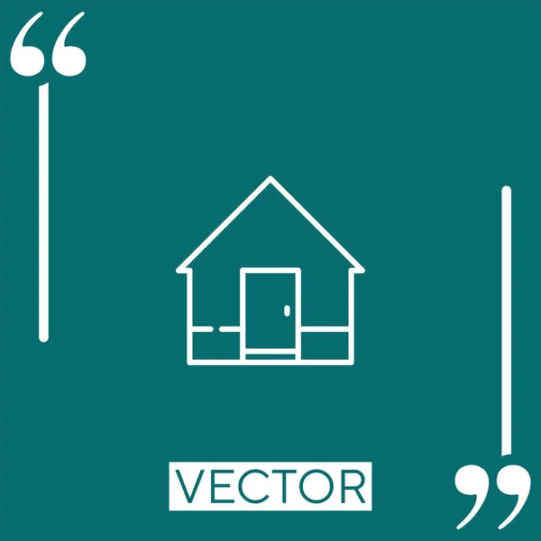 Home Vektor Symbol Lineares Symbol Editierbare Strichlinie — Stockvektor