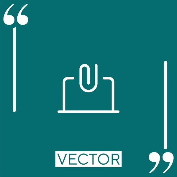 Icono Del Vector Portátil Icono Lineal Línea Carrera Editable — Archivo Imágenes Vectoriales