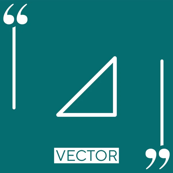 Señal Vector Icono Icono Lineal Línea Carrera Editable — Archivo Imágenes Vectoriales