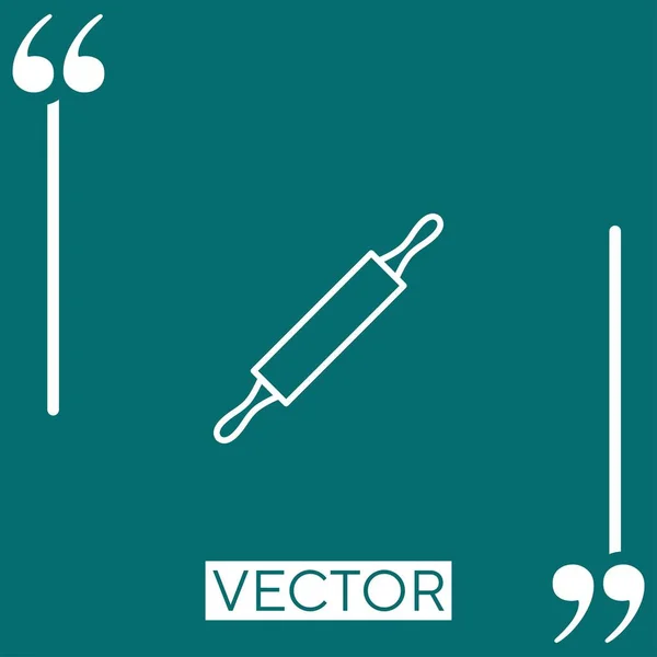 Plunger Vector Icon Icono Lineal Línea Carrera Editable — Vector de stock