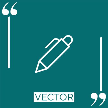 Arayüz vektör simgesi doğrusal simgesi. Düzenlenebilir vuruş çizgisi