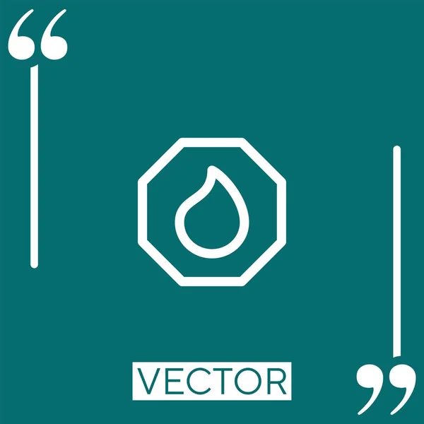 Spam Vektor Symbol Lineares Symbol Editierbare Strichlinie — Stockvektor