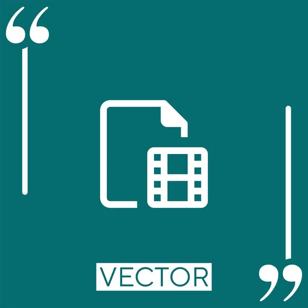 Archivos Vector Icono Icono Lineal Línea Carrera Editable — Vector de stock