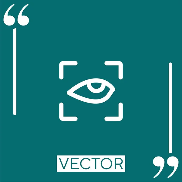 Ícone Vetorial Quadrado Ícone Linear Linha Curso Editável — Vetor de Stock