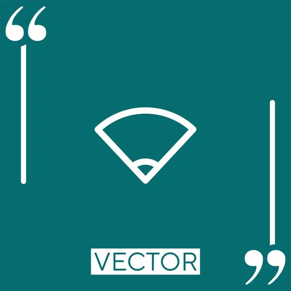Icono Vector Wifi Icono Lineal Línea Carrera Editable — Vector de stock