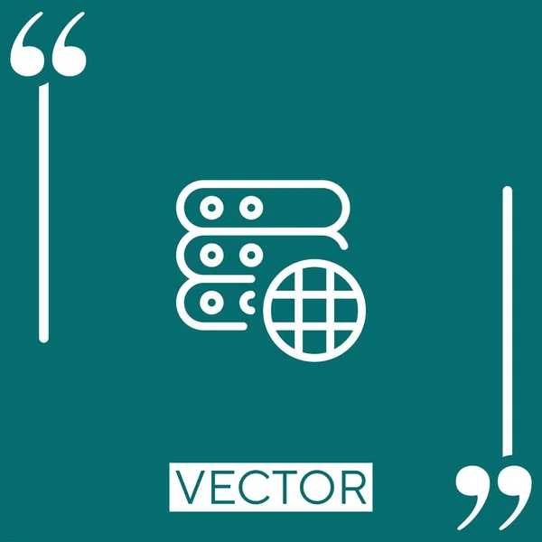 사이트 Vector Icon Linear Icon 스트로크 — 스톡 벡터