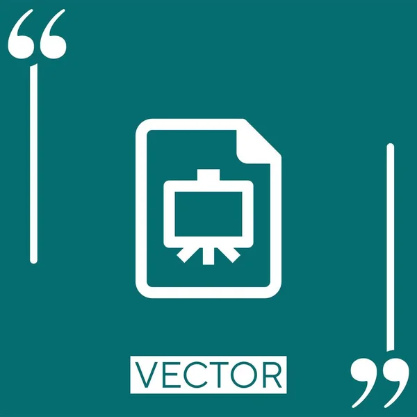 Archivos Vector Icono Icono Lineal Línea Carrera Editable — Vector de stock