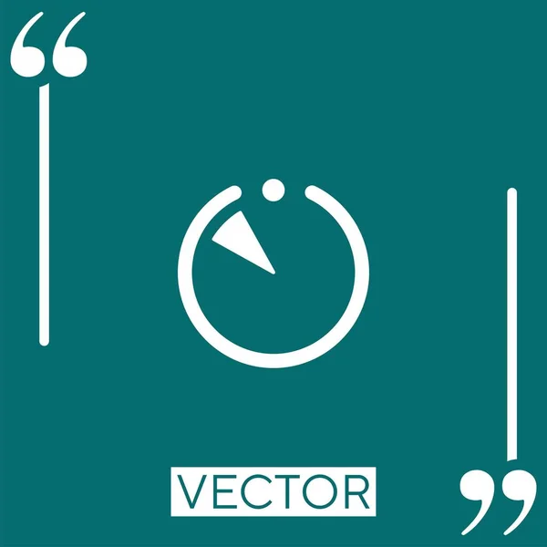 Иконка Вектора Круга Линейная Редактируемая Линия Хода — стоковый вектор