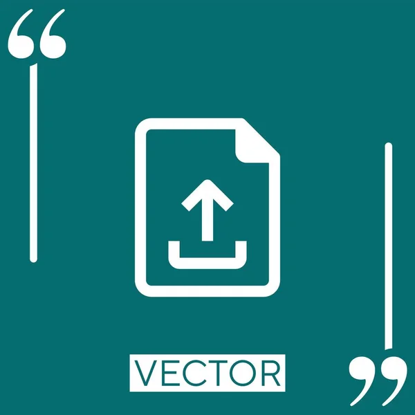 Archivos Vector Icono Icono Lineal Línea Carrera Editable — Vector de stock