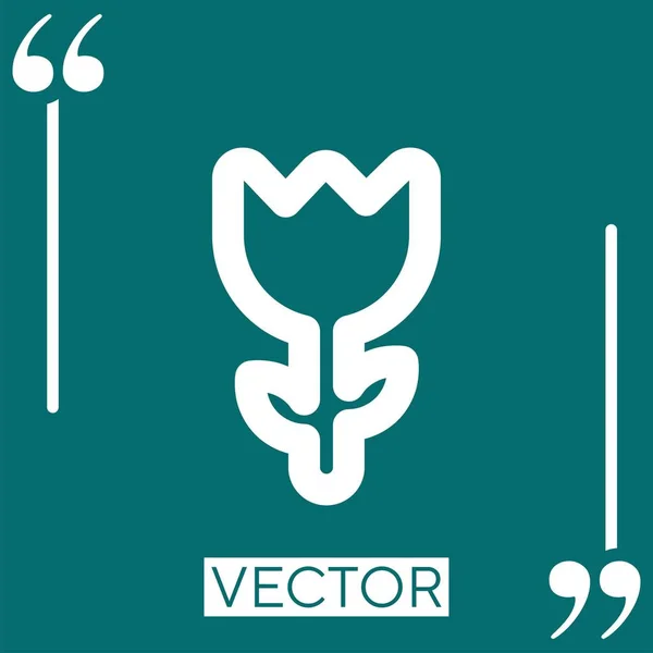 Forma Vector Icono Icono Lineal Línea Carrera Editable — Vector de stock