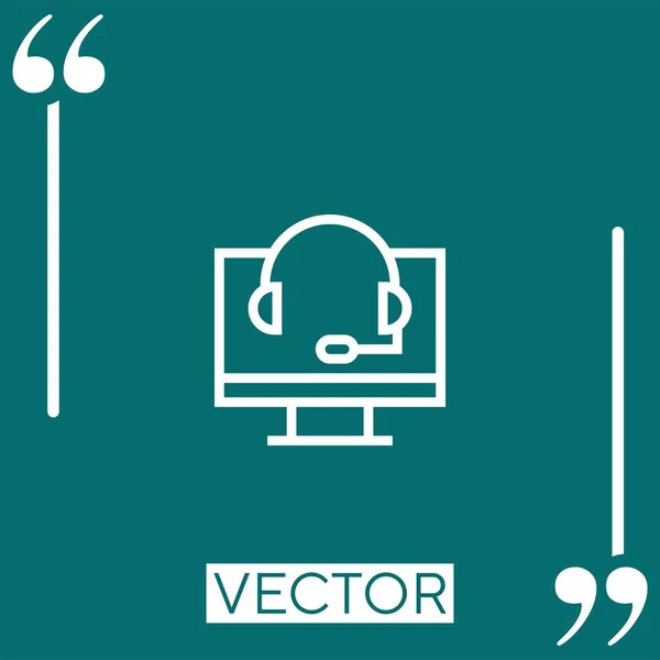 Support Vector Icon Linear Icon Editable Stroke Line — Stock Vector