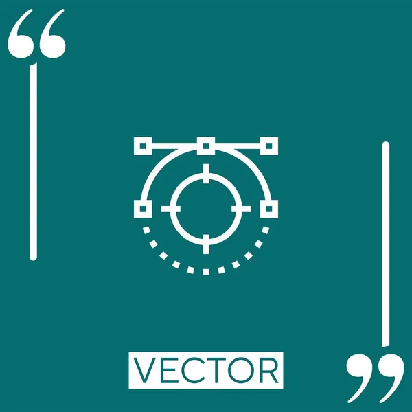 Vetor Ícone Vetor Ícone Linear Linha Curso Editável — Vetor de Stock