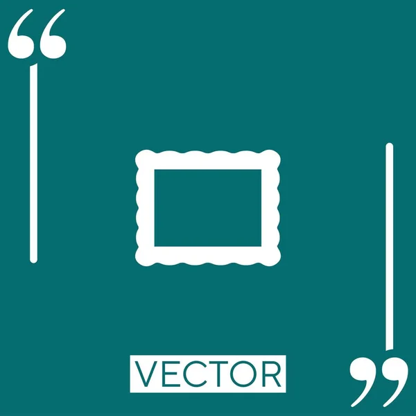 Forma Vector Icono Icono Lineal Línea Carrera Editable — Vector de stock