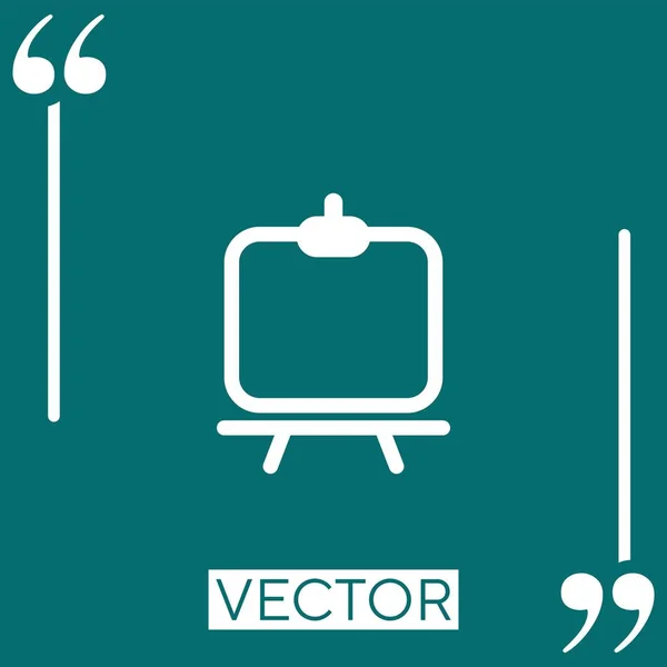 Ícone Vetor Ferramenta Ícone Linear Linha Curso Editável — Vetor de Stock