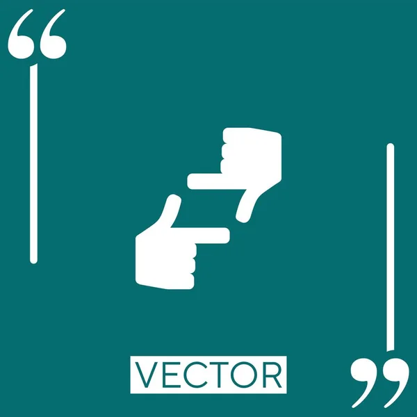 Dos Vector Icono Icono Lineal Línea Carrera Editable — Archivo Imágenes Vectoriales