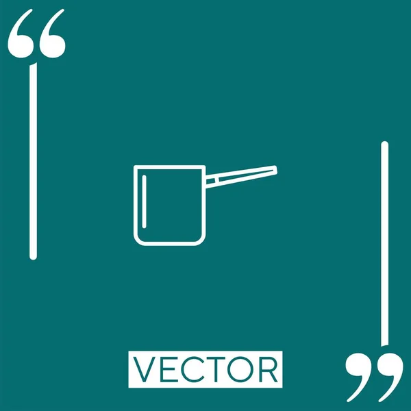 Icono Del Vector Pan Icono Lineal Línea Carrera Editable — Vector de stock