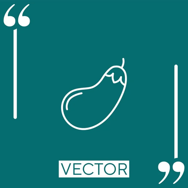 Rip Ícone Vetor Squash Ícone Linear Linha Curso Editável — Vetor de Stock