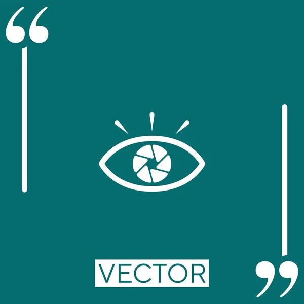 Ícone Vetor Forma Ícone Linear Linha Curso Editável — Vetor de Stock